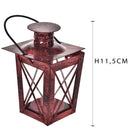 Set 6 Lanterne Quadrata in Metallo H 115 cm