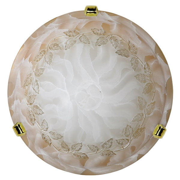 prezzo Deckenleuchte 2xE27 Haken Gold Cracked Glass Shaded White Amber-Gold E-Energy Berta