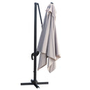 Ombrellone Lampara da Giardino 3x4 m in Alluminio e Poliestere Tortora Deluxe      