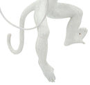 Lampada da Muro Monkey Bianca 32x32x64 cm in Resina Bianco      