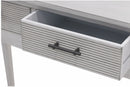Consolle 2 Cassetti 90x38x78 cm in Legno Soriani Grigio Anticato
