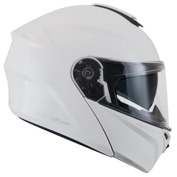 Integralhelm für Scooter CGM Berlin Long Visor 508A Weiß Verschiedene Größen acquista