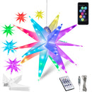 Stella Luminosa di Natale da Soffitto Ø40 cm LED RGB con App e Telecomando in PVC Multicolore      