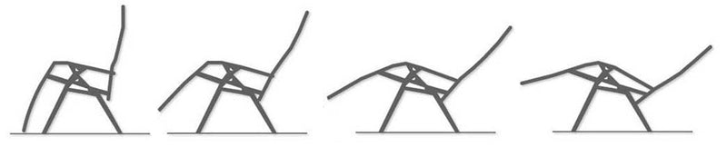 Sedia Sdraio Zero Gravity Reclinabile Pieghevole in Ferro e Textilene Soriani Gran Relax Rio Nera