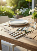 Servizio Set di Posate 24 Pezzi in Acciaio Eme Fast Avorio 18