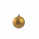 Set 16 Palle di Natale Ø8 cm in Plastica con Borsa Oro