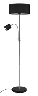 Piantana da Interno Attacco E27 in Metallo Nichel Satinato 