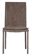 Sedia Imbottite 45x55x92 cm in Ferro e Sky Giada Marrone