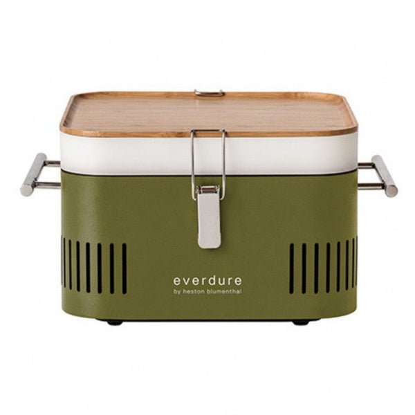 prezzo Tragbarer Holzkohlegrill 42,5x34,7x 23 cm in Metal Cube Khaki