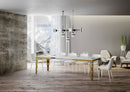 Tavolo Allungabile 120-224x90x80 cm Karamay Evolution Bianco Frassino