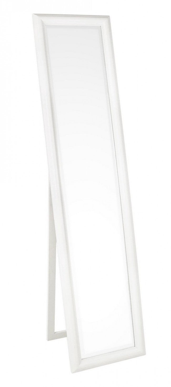 Specchio Sanzio con Cornice Bianca 40x170 in Legno