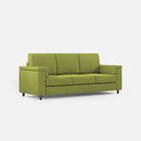 Divano 3 Posti 208x85x85 cm Marrak in Tessuto Verde