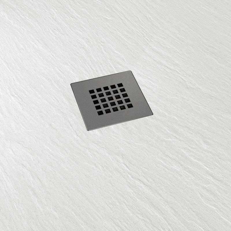 Piatto Doccia in Pietra  Pedrinelli Ardesia Stone Side Bianco Varie Misure