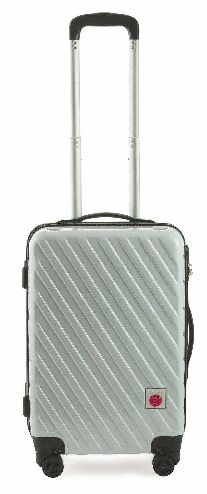 Trolley Valigia Bagaglio a Mano Rigida in Policarbonato 4 Ruote TSA Soriani Bianco