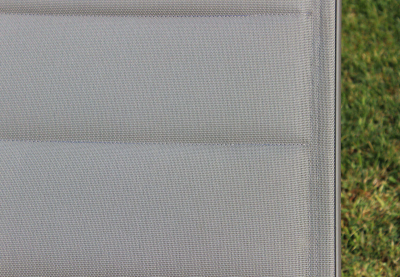 Lettino Prendisole da Giardino Formentera Impilabile 198x61x34/95 h cm in Alluminio Taupe