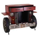 Mobile 2 Ante 2 Cassetti in Metallo Auto Rosso