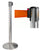 3 Meter Gardinenstange aus gebürstetem Edelstahl Ø36x101 cm Orangefarbenes Band