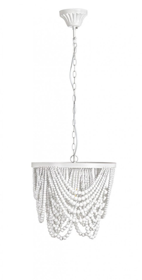 Pearl Chandelier 1 Light Ø35x31,5 cm E27 in Stahl und MDF sconto