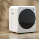 Mini Asciugatrice Portatile 2,5kg 5 Programmi 800/400W Carica Frontale Impilabile/Parete/Autoportante Bianco      