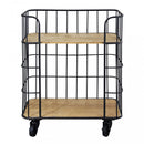 Mobile  Allyn 72x38,5x86,5 h cm in Legno Nero
