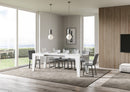 Tavolo Allungabile 120/224x90x77 cm Naxy Bianco Frassino  