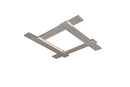 Plafoniera da Interno a LED in Metallo Nickel Opaco