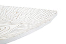 Piatto Svuota Tasche 37x6x34 cm in Poliresina Bianco
