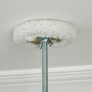 Albero Tiragraffi per Gatti a Soffitto con Palo Regolabile da 225-255 cm in Peluche Bianco  