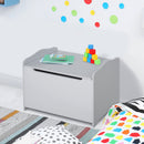 Cassapanca Baule Portagiochi 60x40x48 cm in MDF Grigio