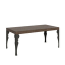 Tavolo Allungabile 200-460x90x77 cm Paxon Noce Telaio Antracite 
