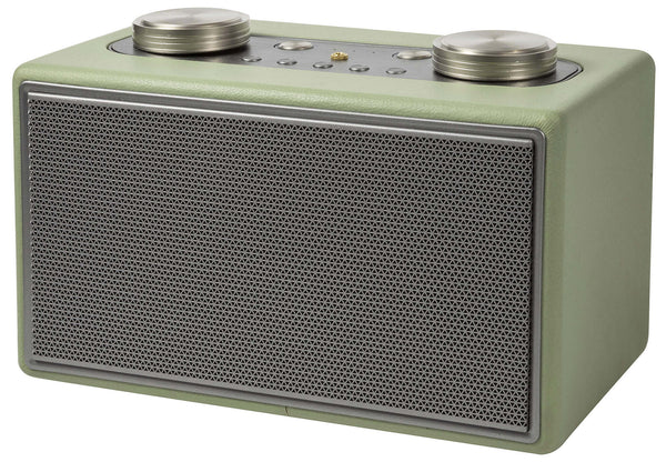 prezzo Kabelloser 40-W-Lautsprecher mit Radio aus Kunstleder Kooper Twist Green