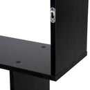 Libreria Design Moderno in Legno con 6 Ripiani Nero 80x23x192 cm 