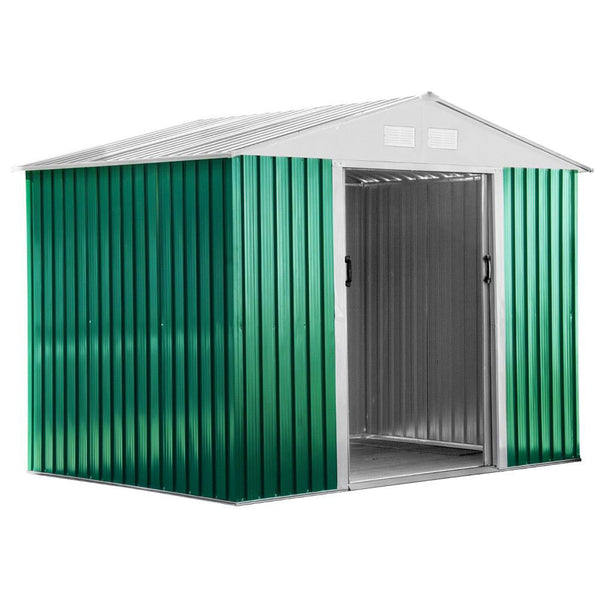 online Gartenkastenhaus aus Blech 261 x 181 x 198 cm Basic L Grün