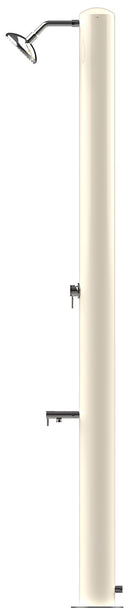 Doccia Solare da Giardino 28L Miscelatore e Lavapiedi Tevere B Bianco Perla