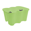 Fioriera da balcone 37x28x20cm in plastica polipropilene Verde