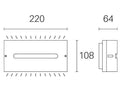 Applique da Esterno a LED 10W 3000K Sovil Marrone