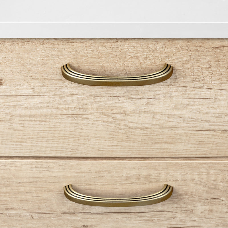 Maniglie per Mobile Interasse 96 mm Zama Oro Antico 25 Pezzi Emuca