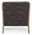 Poltrona con Cuscini Ancilla Dark in Similpelle