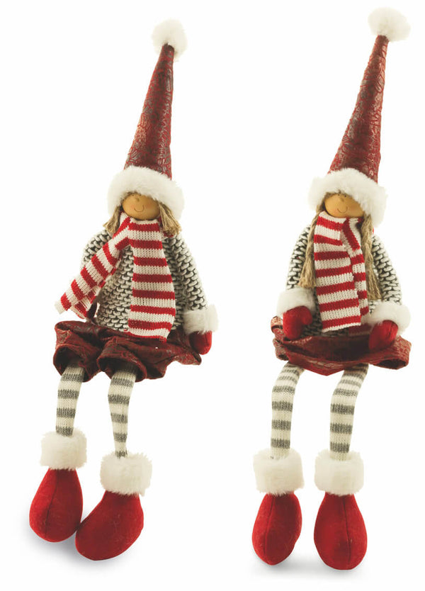 Set 2 Puppenpuppen aus Stoff 15x10x55 cm Soriani acquista