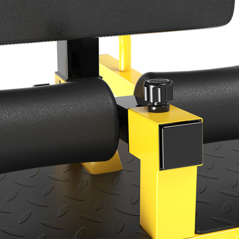 Macchina per Squat 3 in 1 Regolabile 50x97x44,5-56,5cm Giallo    