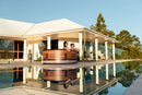 Vasca Idromassaggio Piscina Spa Duet Diva Smart 6 Adulti 930 L Ø173x65 cm in PVC Effetto Legno 