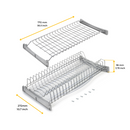 Scolapiatti da Cucina 800 mm in Acciaio Emuca Suprastar 
