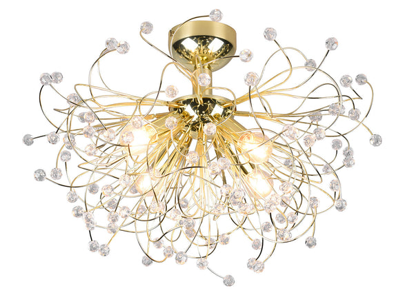 acquista Plafoniera da Interno Attacco E14 in Metallo Ottone lucido