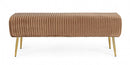 Panca 2 Ripiani Selena in Legno Bronzo