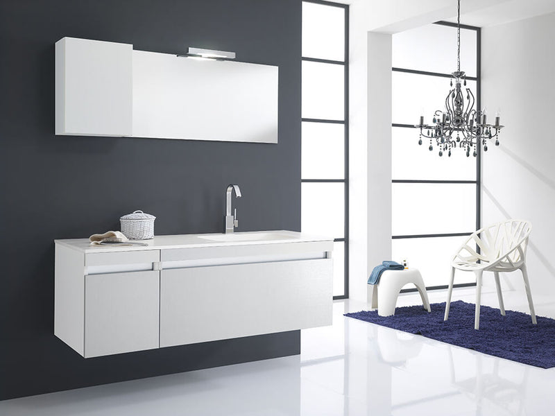 Mobile da Bagno sospeso Bali 01C Twist Bianco TFT