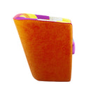 Poltroncina a Pozzetto 70x67x76 cm in Tessuto e Similpelle Arancione