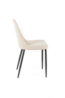 Set 4 Sedie 55x46xH85 cm in Tessuto Tamara Beige