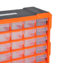 Cassettiera Box per Accessori Minuteria Arancione 38x16x47.5 cm 