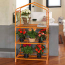 Serra da Giardino in Alluminio 3 Ripiani con Telo Rama Azalea Arancione