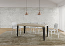  Tavolo Allungabile 200-304x90x77 cm Flame Cashmere Telaio Antracite